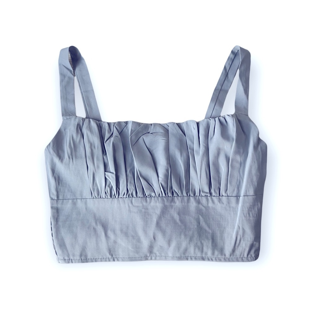 SHEIN ruched crop top